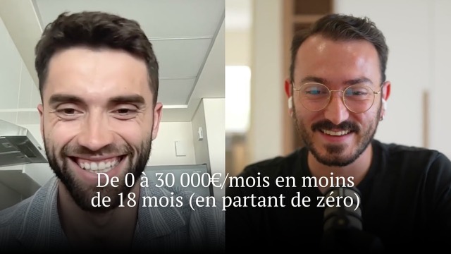 Corentin en entretien vidéo avec Rémy Jupille, chacun depuis son bureau