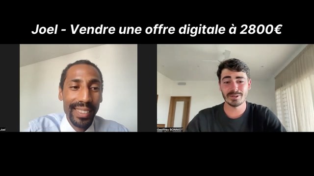 Joël en entretien vidéo avec Funnels Club, depuis son bureau
